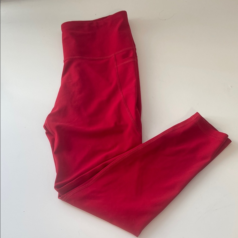 Old Navy Active High-Rise Red Leggings